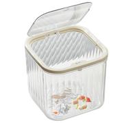 Gvblkq Organisateur de Poubelle Transparente avec Couvercle | Range-Parfums pour Salle de Bain, Chambre, , Coiffeuse, , Rouge à Lèvres