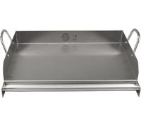 GVK ECO Plaque de gril en acier inoxydable 41cm Grille de cuisson Poêle à griller Plaque à pizza