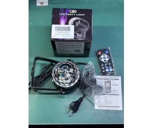Gvoo Lampe de Scène, 360° Rotative Boule Disco Jeux de Lumière 5W Ampoules LED 7 RGB à Commande Sonore Mini Projecteur Boule à Facette Eclairage pour Fête Soirée DJ Disco Bar Club Noël
