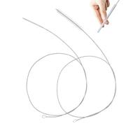 GVOXIS Ensemble de 2 Brosses de Nettoyage Flexibles Extra-Longues 100 cm en Acier Inoxydable pour Tuyaux et Pailles Diamètre Goupillon Tuyau Lavabo Siphon Drain Réfrigérateur Bouteille Réutilisables