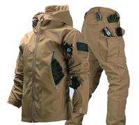Gvqng Combinaison Tactique, Ensemble Veste Et Pantalon Tactiques pour Hommes, Ensembles De Combinaisons De Combat ImperméAbles De L'ArméE, VêTements De Camouflage Tactiques