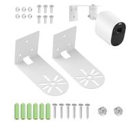 GVSS 2 Pièces Support Caméra de Surveillance en Métal pour Indoor Cam | Pour Eufy Blink Nest Cam,Vis fournies,Angle ajustable,Vue panoramique étendue,Stable anti-chute pour surveillance domestique