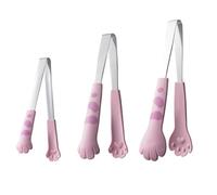 Gvvsjgdbis Pinces alimentaires en forme de griffe de chat - Pinces à repas mignonnes - Clips pour barbecue, sandwich, pain, pâtisserie, gadgets de cuisine - Rose