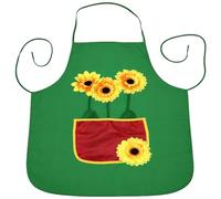 GWAWG Tablier Jardinier Tournesol Femme, Costume de Jardinier avec Poche, Accessoire Carnaval pour Fête, Halloween, Carnaval, Cosplay et Soirée à Thème