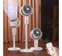 GWFBLID Climatiseur Mobile Portable Rafraichisseur d'air Silencieux avec 5 Vitesses 3 hauteurs réglables 8H Minuteries 90°Oscillation Climatiseur Portable Climatiseur Ventilateur pour Chambre Cuisine