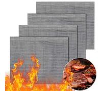GWHOLE Grilles Barbecue Anti-adhésives Réutilisables Four Cuisson, Lot de 4