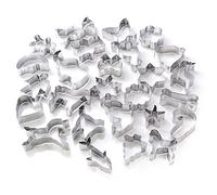 GWHOLE Lot de 26 Emporte-pièces en Acier Inoxydable pour Décoration de Gâteau Fondant Biscuit Cookie Pâtisserie