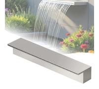 GwlThixion Générique Kit de déversoir pour Cascade extérieure, Fontaine Cascade Polyvalente, Rideau d'eau linéaire Silencieux, élément Aquatique pour Spa, terrasse ou Bassin Standard-30CM