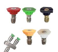 Gwtdtoad Buse de nettoyeur haute pression à double tête, buse turbo pour nettoyeur haute pression, Embout de buse pour laveuse à pression, Joint de lavage de voiture, Double tête, adaptateur de buse 2
