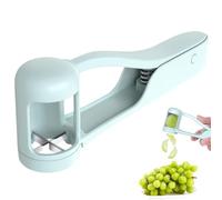 GXGM 1 Pièce Coupe Fruits et Légumes en Lamelle, Gadget de cuisine en Acier Inoxydable, Trancheuse de Fruits, Outil De Trancheur de Coupe de Fraise de Tomate Raisin Pour La De Salade Fruits