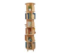 GXSFLG Bibliothèque rotative à 6 niveaux, multifonction, étagère de rangement, étagère de bureau, étagère décorative, pour couloir, balcon, chambre à coucher, salon