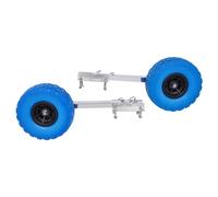 GXSFLG Roues arrière en acier inoxydable, roues de transport amovibles, bateau pneumatique, roues de bateau, roues de bateau gonflable, capacité de charge de 150 kg, roues de transport pour bateaux