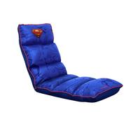 GXTrust Rayzee Chaise Gaming Pliable avec Licence Superman, Bleu | Coussin De Sol Réglable pour Consoles, Supporte Jusqu'à 125 kg, Fauteuil Gamer pour Jeux Relax Enfant Lecture