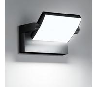 GXXG 40W Appliques Murales Extérieure avec panneau LED pivotant à 350° Noir Applique Exterieur 4000Lm Projecteur LED 6000K Blanc Froid Applique Intérieur étanche IP65