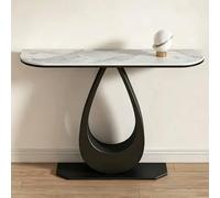 GY8PKVWKWQ Table De Canapé Console, Table De Canapé Derrière Le Canapé, 90Cm, 100Cm, 120Cm, Ferronnerie, Pierre Frittée, Noire, for Petits Espaces,Table Derrière Le Canapé(Gray+Black,70cm)