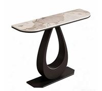 GY8PKVWKWQ Table D'entrée en Verre, Petit Bureau D'entrée, Noir, Faux Marbre, Meubles D'entrée, 80 Cm, 100 Cm, 70 Cm, for Couloir, Grande Table D'appoint Derrière(Black,70cm)
