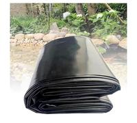 GyfZanthine Bache Bassin 1x4m/3.28x13.12ft,Polyéthylène Haute Densité (PEHD), Bâche Noire, Résistant À La Déchirure, Résistant Aux Intempéries, Durable, Aménagement Paysager Étang Poisson