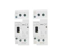 GYHC 2P 40A 63A 2NO or 2NC Manual Household Modular DIN Rail AC Contactor AC220V 230V Manual Control MQXFCZUX(2P 63A 2N0 220V)