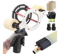 GYKOZY Enrouleur de Ruban adhésif électrique Portable, Enrouleur Compact 12 V pour tuyaux de climatisation, Outil d;enroulement Automatique de Tubes
