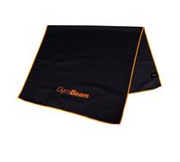 GymBeam Serviette de sport à séchage rapide, noire/orange - .