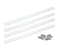 GYOFFULL UHMW - Traîneau en plastique pour scie à table de 1,9 x 0,9 x 43,2 cm avec trous pré-percés et vis, idéal pour le travail du bois, les fentes à onglet, la table de toupie et les scies à ruban