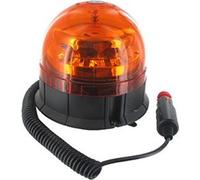 Gyrophare Et Gyroflash à Led (3 Modes: 2 Flash + 1 Rotatif), 10-30v, 36w, Orange, Avec Support Magnétique Et 2,5m De Cordon Spir