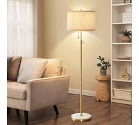 GyroVu Lampadaire en marbre, lampe sur pied réglable en hauteur avec base en marbre, lampe haute avec interrupteur à chaîne pour salon, chambre à coucher et bureau ampoules non incluses