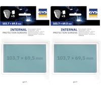 GYS - 5 Écrans int. 103,7mm x 69,5mm Compatible avec ZEUS/Apollo/ERGOTECH