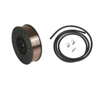 GYS -Bobine de Fil Acier Ø 0, 8 G3Si1/ ER70S-6- Bobine S200/ 5 kg & Telwin 802067 Kit Attelage Bouteille Industrielle pour Soudage Mig-Mag, Laiton