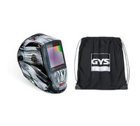GYS Casque de Soudeur Alien XXL Masque de Soudure Mixte, Gris/Noir, Taille Unique, réglable & Housse de Protection pour Masque - Noir