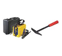 GYS - Gysmi 160P - Poste à Souder - inverter - MMA - Ø 1, 6 à 4 mm - 230V - Livré avec cables de masse et Porte Électrodes en Valise & Marteau à Piquer