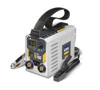 GYS, GYSMI E160, Poste à Souder à l'Électrode Enrobée 160A Monophasé 230V (MMA), TIG DC Lift, Digital, Arc Force, Antisticking, Hot Start, Avec Valise, Porte-électrode, Câble de Masse