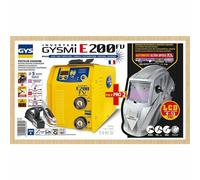GYS Gysmi E200 Fv Onduleur Soudeur 200A 031531+ Casque de Soudage LCD Hermes 9/1