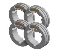 GYS - Lot de 4 rouleaux double carrière type F - fil animé acier Ø 1.4/2.0-061941