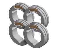 GYS - Lot de 4 rouleaux double type F - Fil animé ACC.Ø 1.2/1.6 (orange/jaune) - 061934