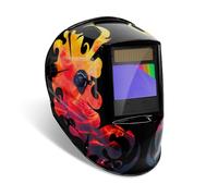 GYS, Masque de Soudage LCD ZEUS 5-13 G FIRE True Color, Teinte 3/5>13, Champ de Vision100x67mm, Assombrissement Auto 0,08ms, Classe Optique 1/1/1/2, pour MMA, TIG, MIG/MAG & Meulage
