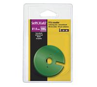GYS, Métal d'Apport Brasage/Étamage, Bobine de Fil d'Étain 99,3% Sn993Cu07 Ø 1,0 mm, 100 g, Sans Plomb Flux Incorporé