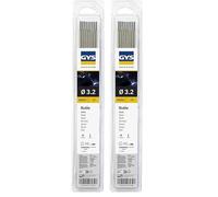 GYS, Métal d'Apport MMA, 9 Baguettes/Électrodes de Soudage Enrobées Rutiles E6013 Ø 3,2 mm x 350 mm, Blister, Pour Soudage Acier Toutes Positions (Lot de 2)
