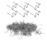 GYSRXS 1000 PCS Agrafes Plastique en Acier Inoxydable Agrafe Chaude Metal Soudure Plastique air Chaud pour Réparation de Pare Chocs de Voiture Réparation Plastiques,0.6mm 0.8mm