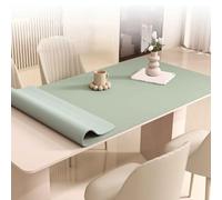 GYYFQH Set de Table en Silicone, Nappe en Silicone Microfibre, Nappe résistante à l'eau et à l'huile, Huile Anti-Piment Longue durée, Coussin de Protection de Bureau isolé(A6,60×120cm)