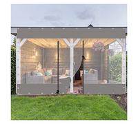 GYYN Tôle Imperméable pour Tonnelle D'extérieur Bache pour Pergola avec Fermeture Éclair Rideau Exterieur Personnalisable for Pavilion, Balcony, Couloir (Color : Gray, Size : 2.5x2.5m)