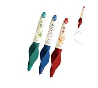 GZBABY Lot de 3 stylos à encre gel effaçable avec grip doux, encre noire de 0,5 mm, correction de posture d'écriture (animal)