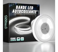 GZBtech 220V Silicone Ruban LED 10M, 6500K Blanc Froid Flex Découpable IP65 Etanche Exterieur & Intérieur Bandeau LED, 1200LM/M Haute luminosité Bande LED pour Maison Chambre Cuisine Terrasse Jardin
