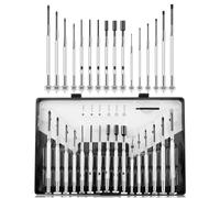 GZEINB Mini jeu de tournevis mécaniques de précision, jeu d'outils d'horloger, réparation de lunettes et d'horloger, petit tournevis, tournevis de précision (17 in 1)