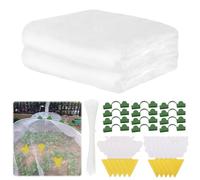 GZGXKJ 3×10m Filet Anti Insecte avec 10 Piège Collant Insectes Filet Anti Insectes Protection UV Filet Potager 0,7mm Engrener Filet Anti Insectes pour Potager Plantes Fruits Jardins Serres