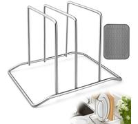 GZjiyu Épuisette de Pêche Pliable avec Pince de Pêche,Décrocheur,90 cm | Organisateur De Planche À Découper pour Planches à Découper Vaisselle Plaques de Cuisson,13 x 10 x 9 cm