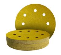 GZKTY 25 Pièces Disque Abrasif 180mm - Grains 60 - pour Ponceuse à Sec et Murale - Ponçage Grossier à Fin