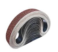 GZKTY Lot de 25 bandes abrasives 30 x 533 mm, 5 x grain 80/120/150/240/320 pour ponceuse à bande