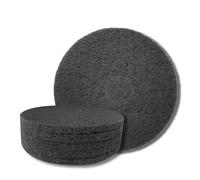 GZKTY Lot de 5 patins abrasifs de 300 mm (25 mm d'épaisseur, gros noirs) pour machine à récurer Nadelfix, machine à vitre, machine de nettoyage de sol