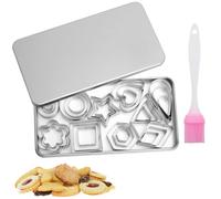 GZRXIOUS 30 Pcs Mini Emporte-pièces Acier Inoxydable, Emporte Piece Patisserie Biscuit, Emporte-pièces Géométriques, Géométriques Formes Pour DIY Gâteaux Biscuits